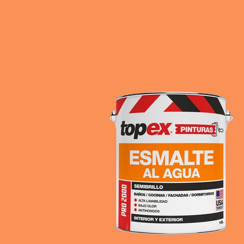 TOPEX - Esmalte al Agua Semibrillante 1 galón(es) Café