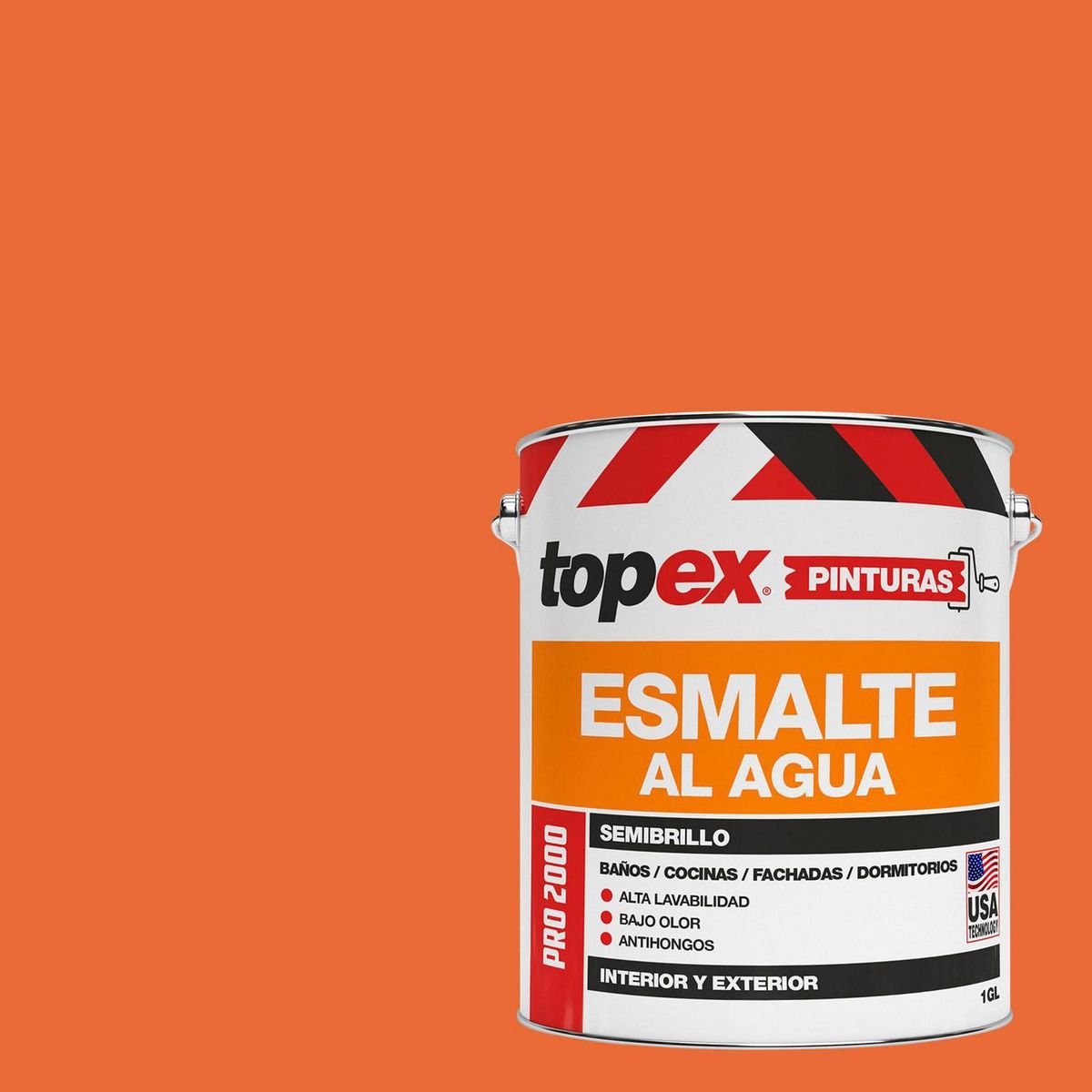 TOPEX - Esmalte al Agua Semibrillante 1 galón(es) Café 