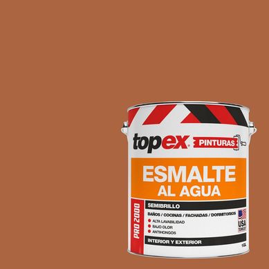 Esmalte al Agua Semibrillante 1 galn(es) Caf 