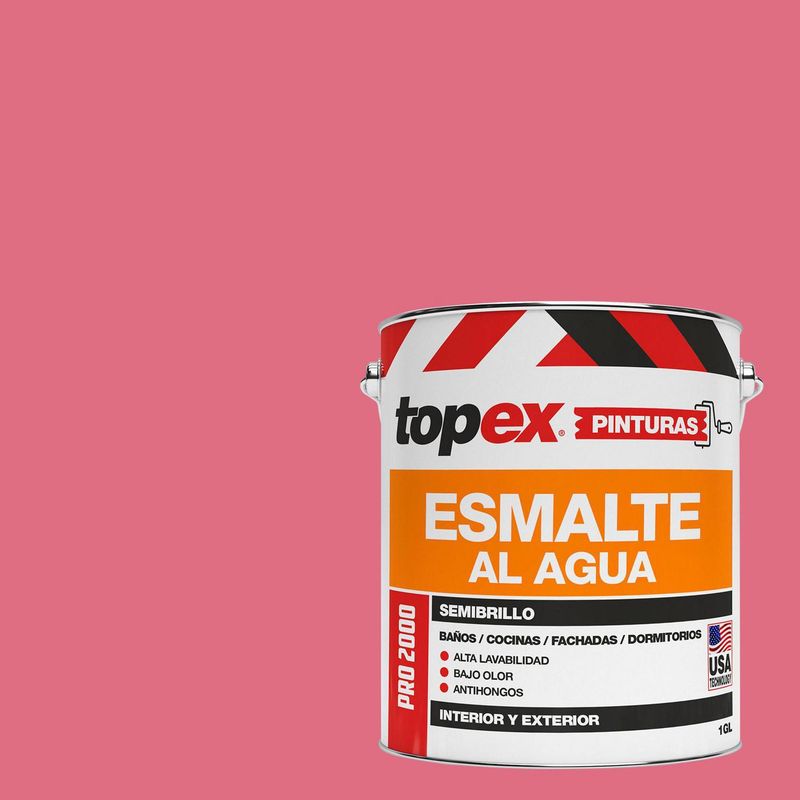 TOPEX - Esmalte al Agua Semibrillante 1 galón(es) Rosado