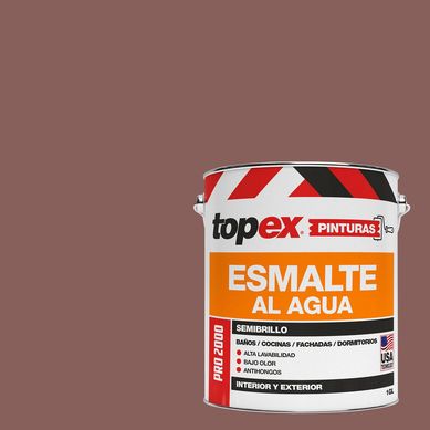 Esmalte al Agua Semibrillante 1 galn(es) Caf 