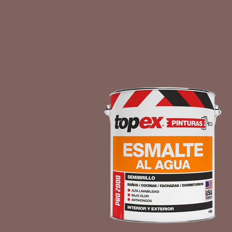 TOPEX - Esmalte al Agua Semibrillante 1 galón(es) Café