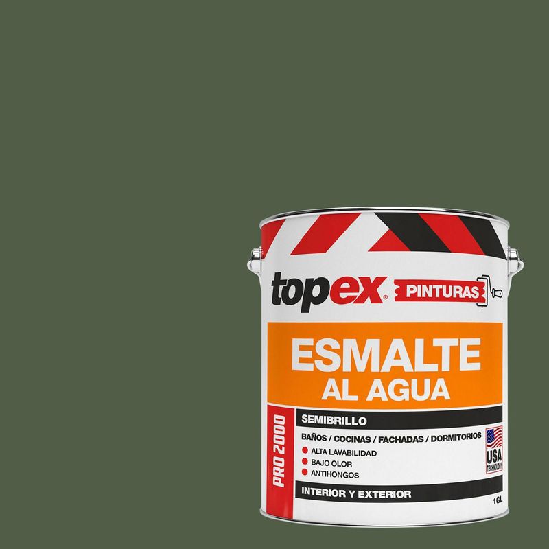 TOPEX - Esmalte al Agua Semibrillante 1 galón(es) Verde