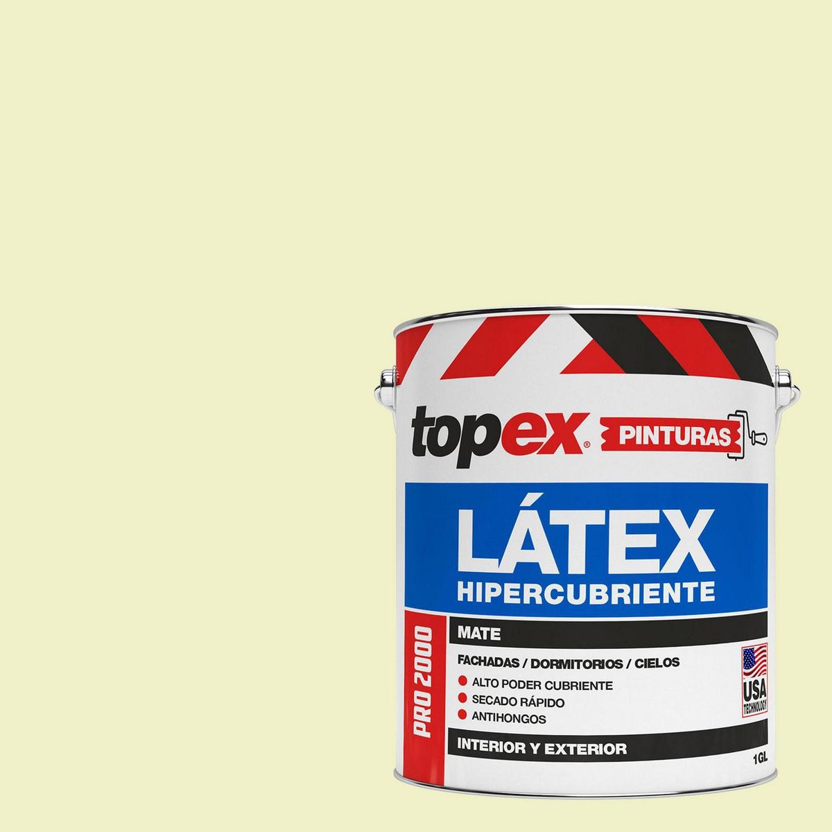 TOPEX - Pintura Látex Extracubriente Antihongos Mate 1 galón(es) Verde 