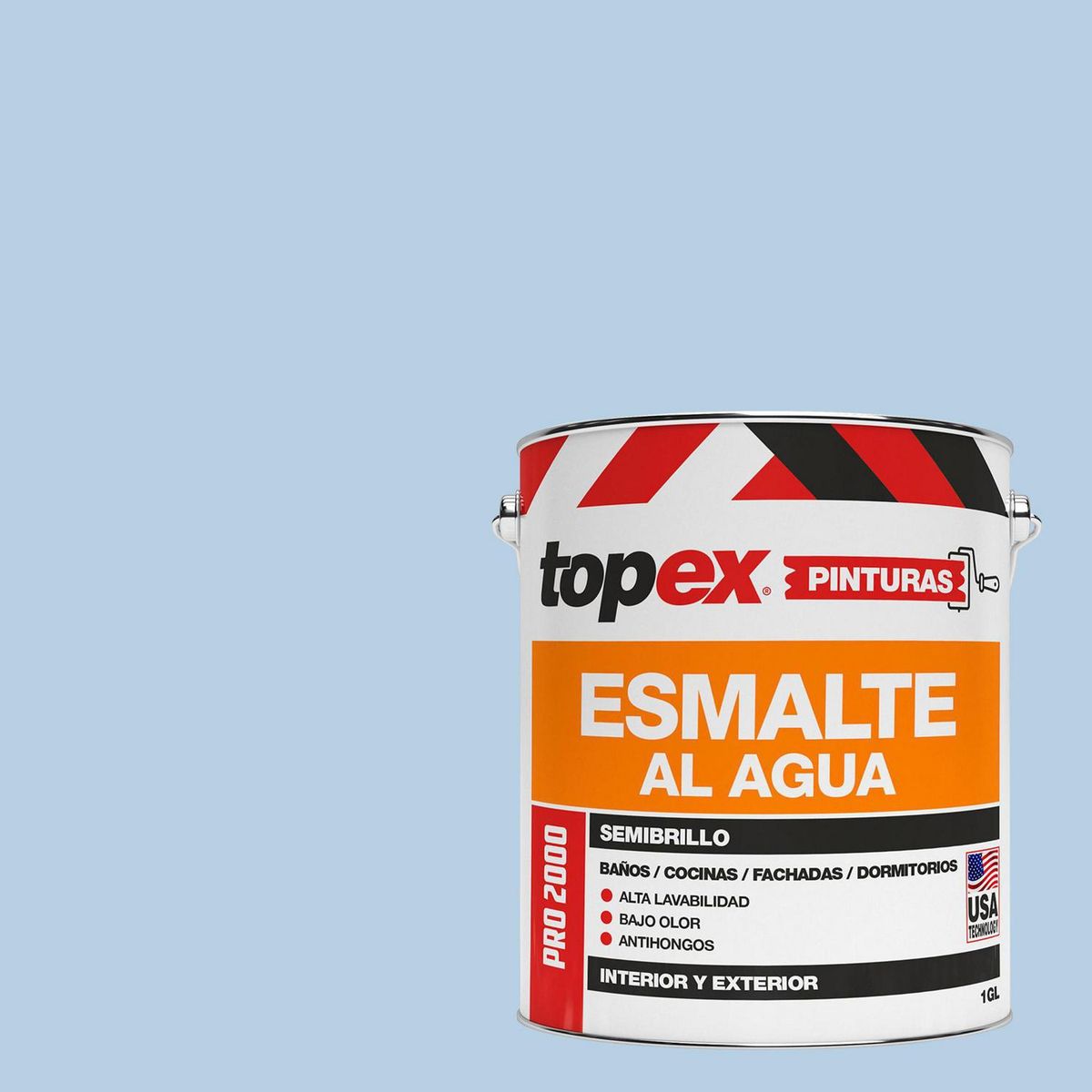 TOPEX - Esmalte al Agua Galón 1 galón(es) Semibrillante Celeste