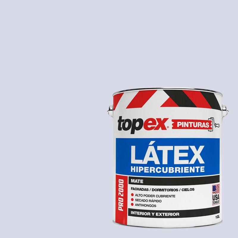 TOPEX - Pintura Látex Extracubriente Antihongos Mate 1 galón(es) Morado Violeta