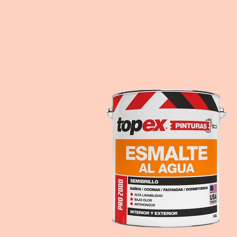 TOPEX - Esmalte al Agua Semibrillante 1 galón(es) Naranjo Damasco