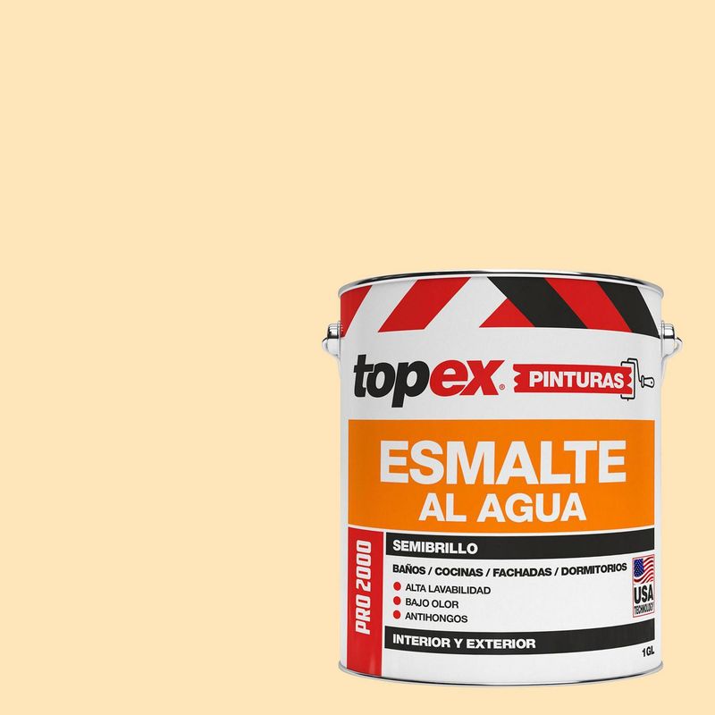 TOPEX - Esmalte al Agua Semibrillante 1 galón(es) Amarillo 
