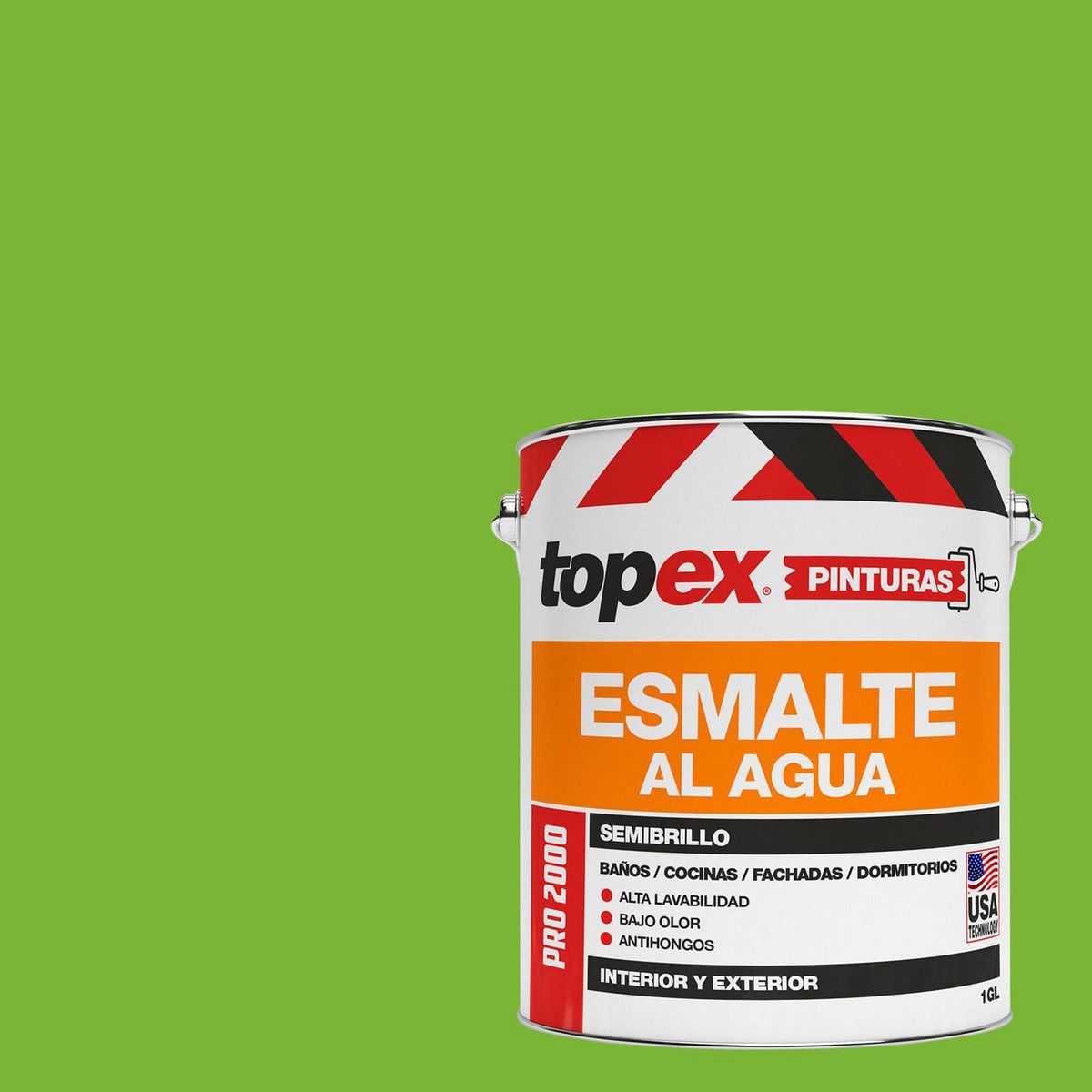 TOPEX - Esmalte al Agua 1 galón(es) Semibrillante Verde