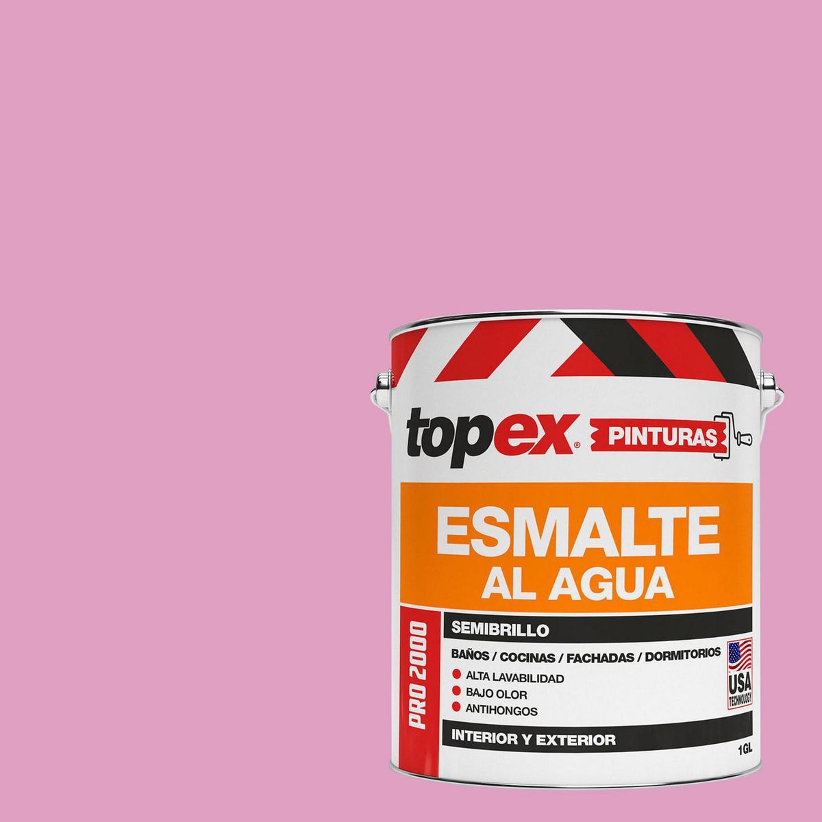 TOPEX - Esmalte al Agua Galón 1 galón(es) Semibrillante Rosado