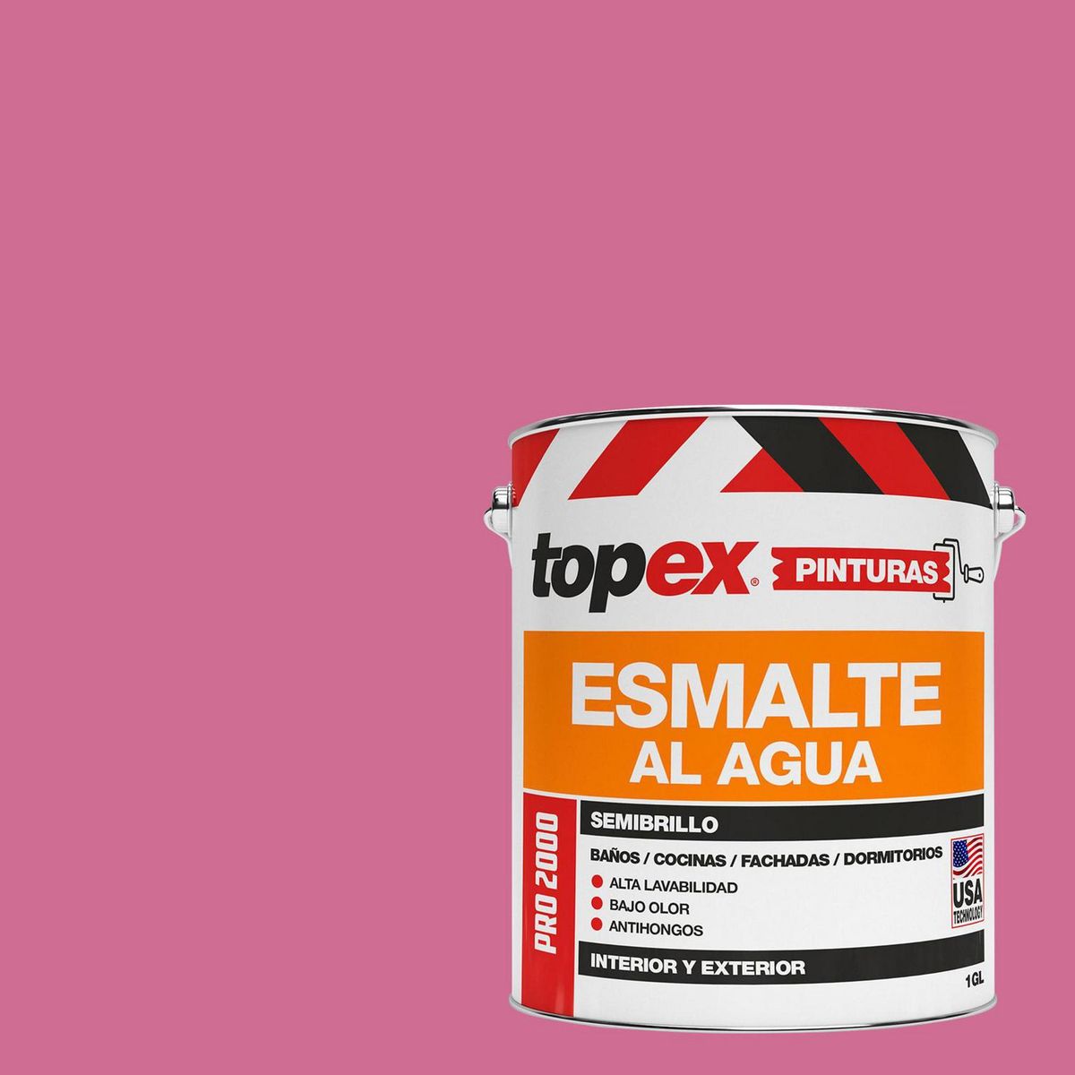 TOPEX - Esmalte al Agua Galón 1 galón(es) Semibrillante Fucsia