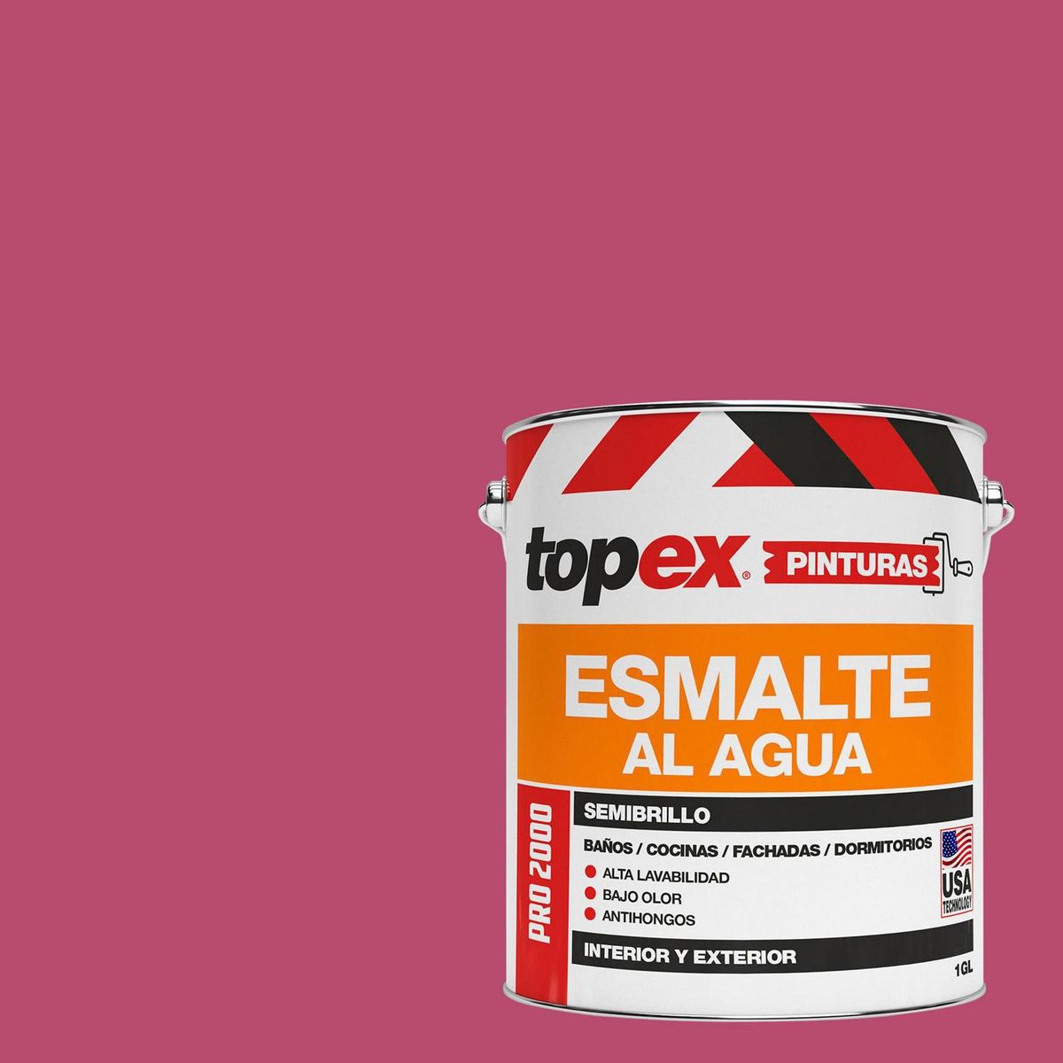 TOPEX - Esmalte al Agua 1 galón(es) Semibrillante Fucsia