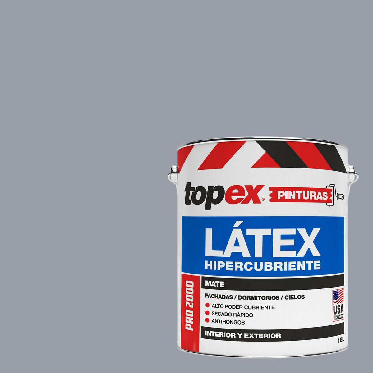 TOPEX - Pintura Látex Extracubriente Antihongos Mate 1 galón(es) Morado Violeta 
