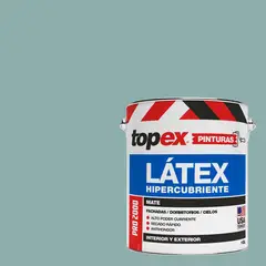 TOPEX - Pintura Látex Extracubriente Antihongos Mate 1 galón(es) Verde