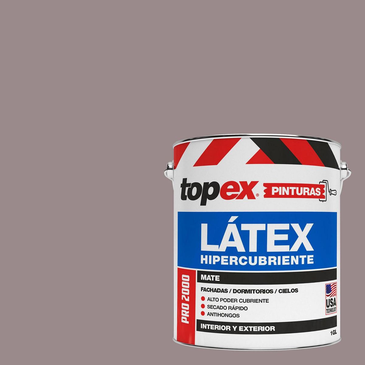 TOPEX - Pintura Látex Extracubriente Antihongos Mate 1 galón(es) Morado Violeta 