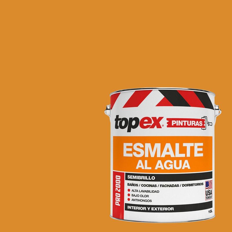 TOPEX - Esmalte al Agua Semibrillante 1 galón(es) Amarillo 