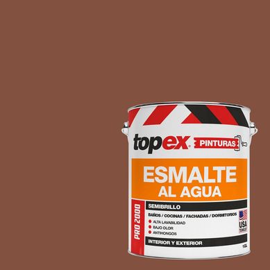 Esmalte al Agua Semibrillante 1 galn(es) Caf 