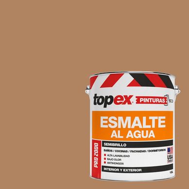 Esmalte al Agua Semibrillante 1 galn(es) Caf 