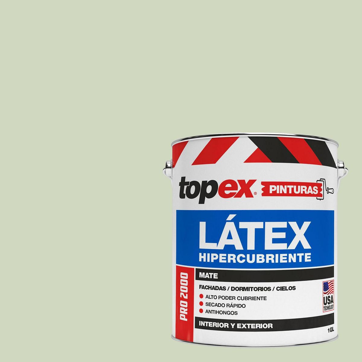 TOPEX - Pintura Látex Extracubriente Antihongos Mate 1 galón(es) Verde 