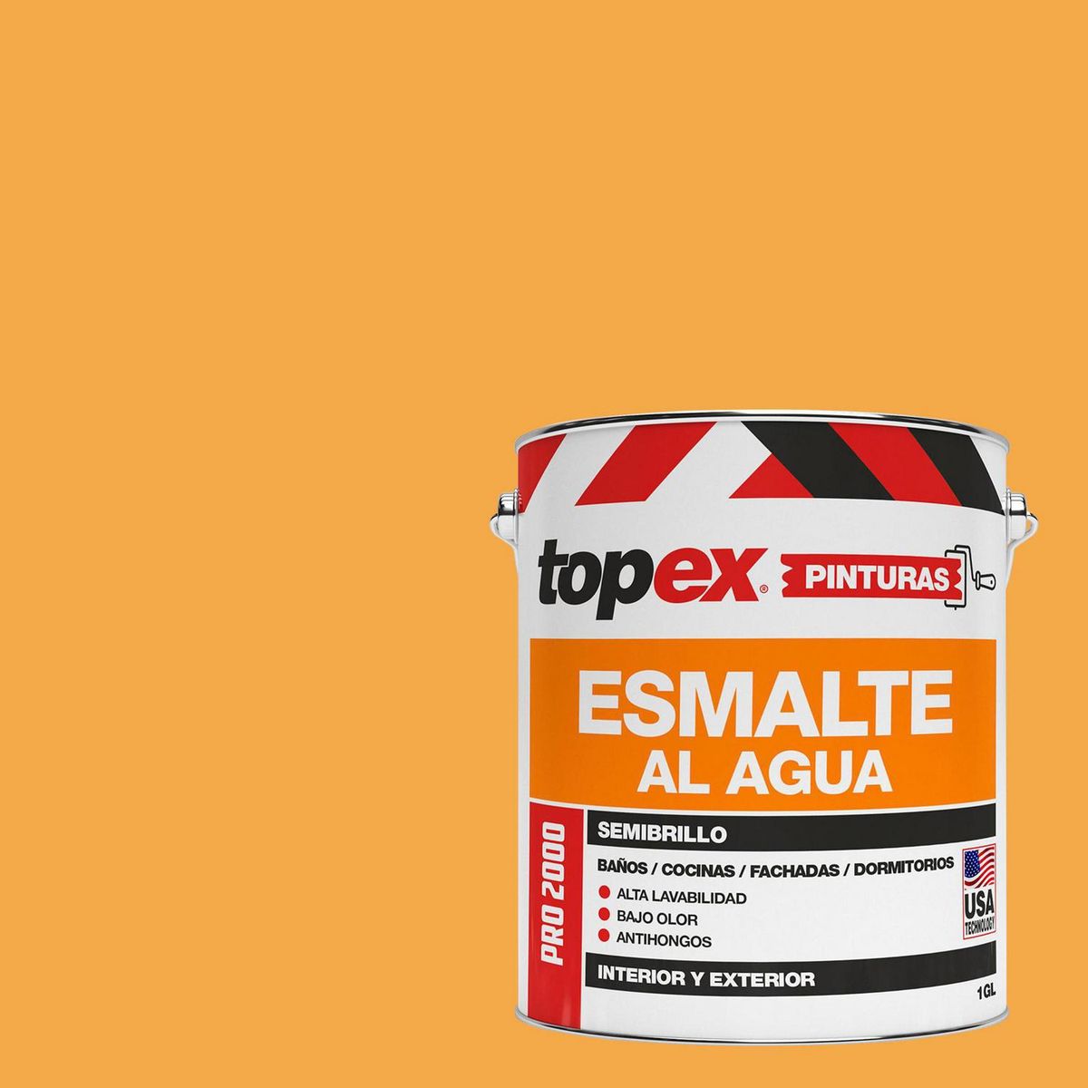 TOPEX - Esmalte al Agua Semibrillante 1 galón(es) Amarillo 
