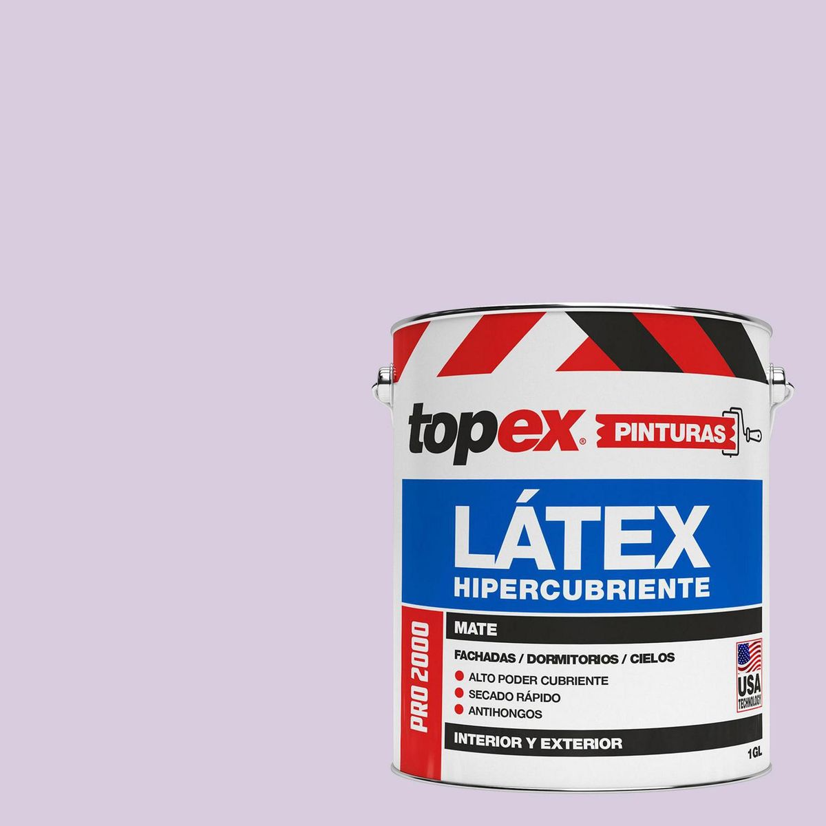 TOPEX - Pintura Látex Extracubriente Antihongos Mate 1 galón(es) Morado Violeta 