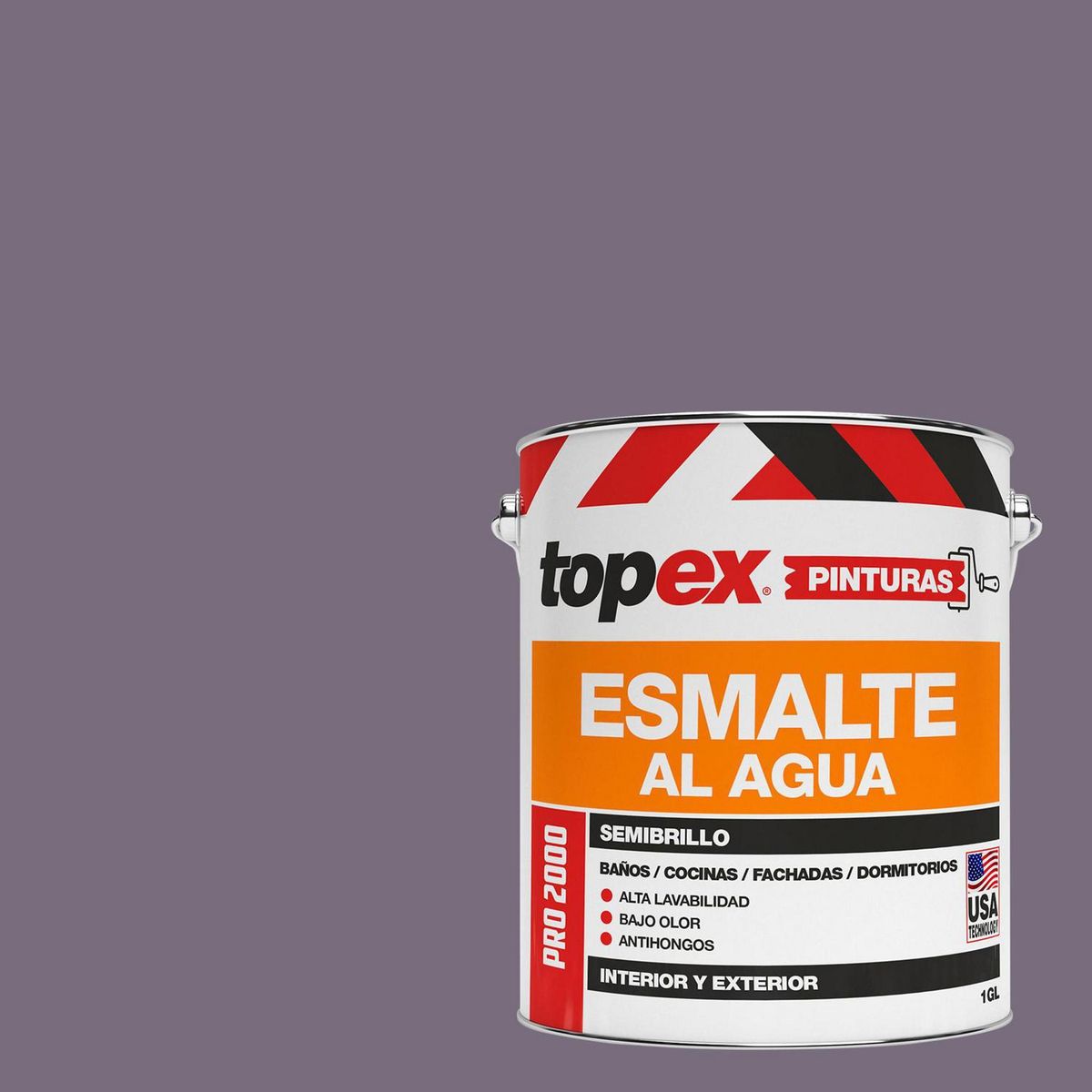 TOPEX - Esmalte al Agua 1 galón(es) Semibrillante Morado Violeta