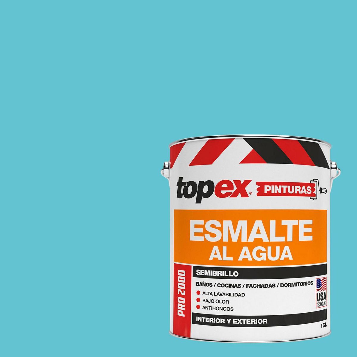 TOPEX - Esmalte al Agua Galón 1 galón(es) Semibrillante Celeste