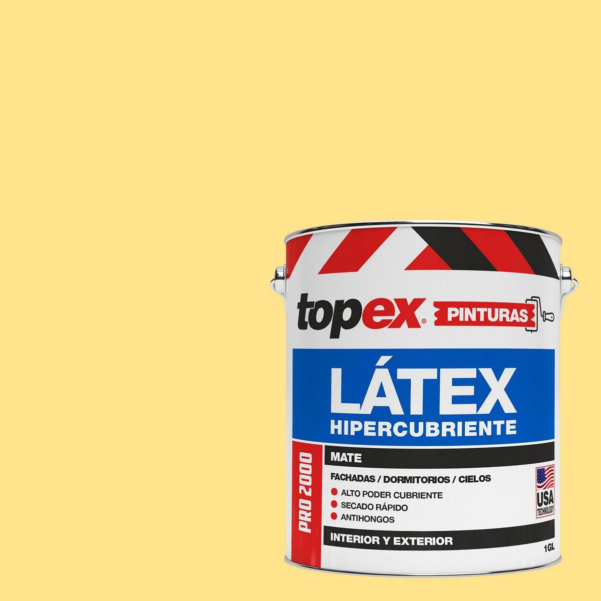 TOPEX - Pintura Acrílica 1 galón(es) Mate Amarillo