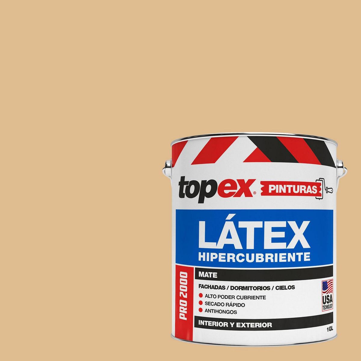 TOPEX - Pintura Acrílica Mate 1 galón(es) Beige 