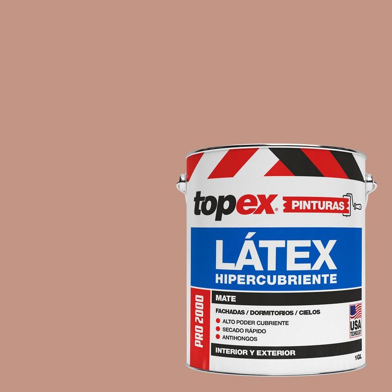 TOPEX - Pintura Acrílica Mate 1 galón(es) Café Chocolate