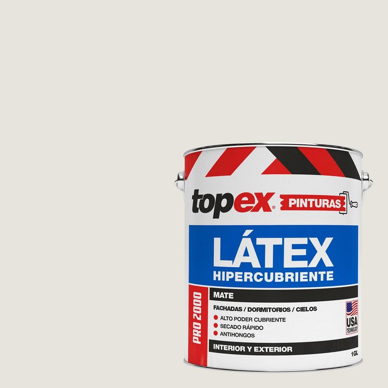TOPEX - Pintura Acrílica Mate 1 galón(es) Blanco Invierno