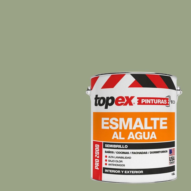 TOPEX - Esmalte al Agua Semibrillante 1 galón(es) Verde
