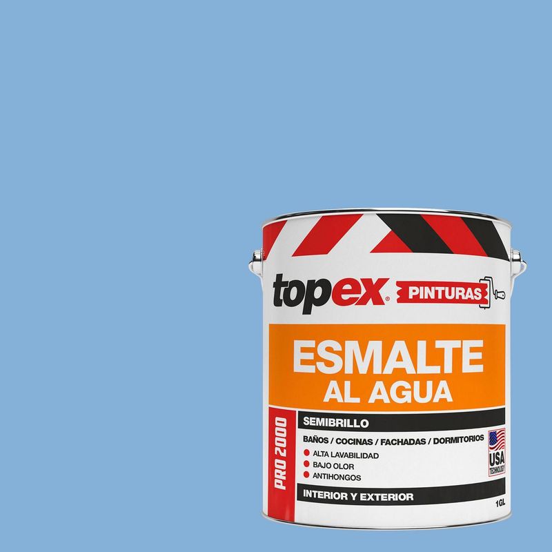 TOPEX - Esmalte al Agua Semibrillante 1 galón(es) Celeste