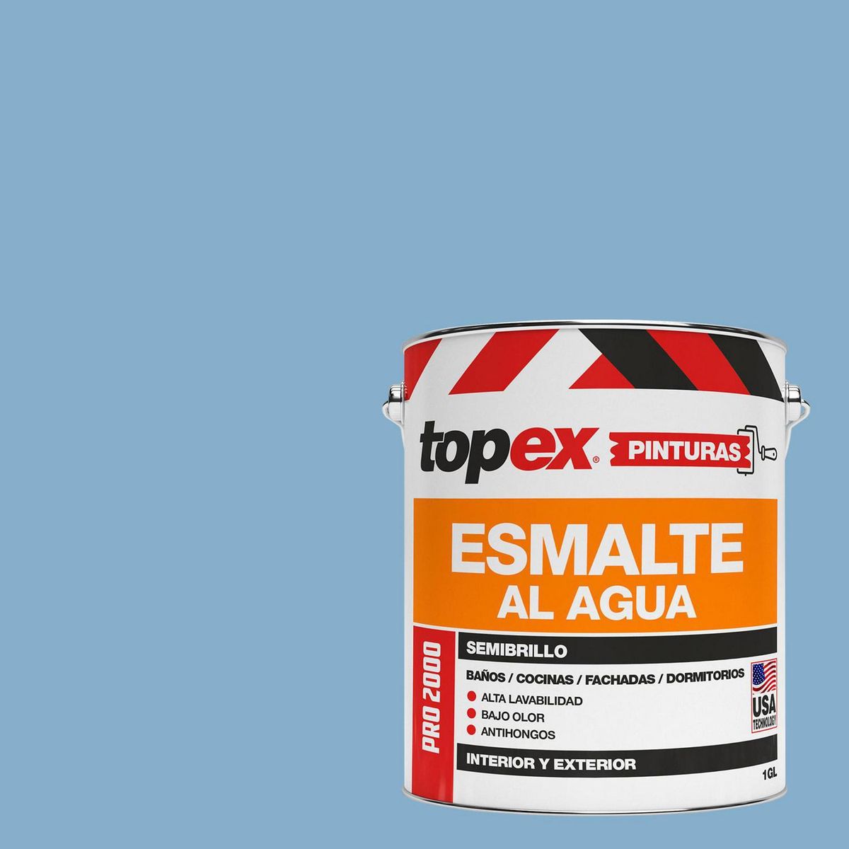 TOPEX - Esmalte al Agua Galón 1 galón(es) Semibrillante Celeste