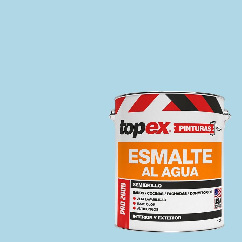 TOPEX - Esmalte al Agua Semibrillante 1 galón(es) Celeste