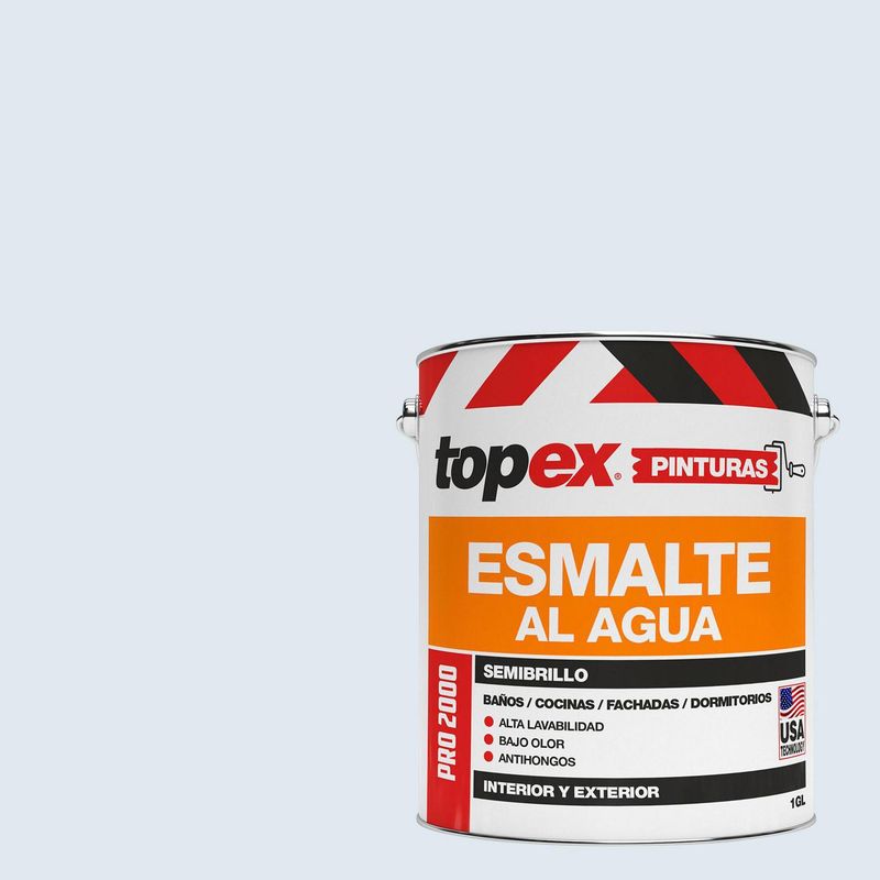 TOPEX - Esmalte al Agua Semibrillante 1 galón(es) Celeste
