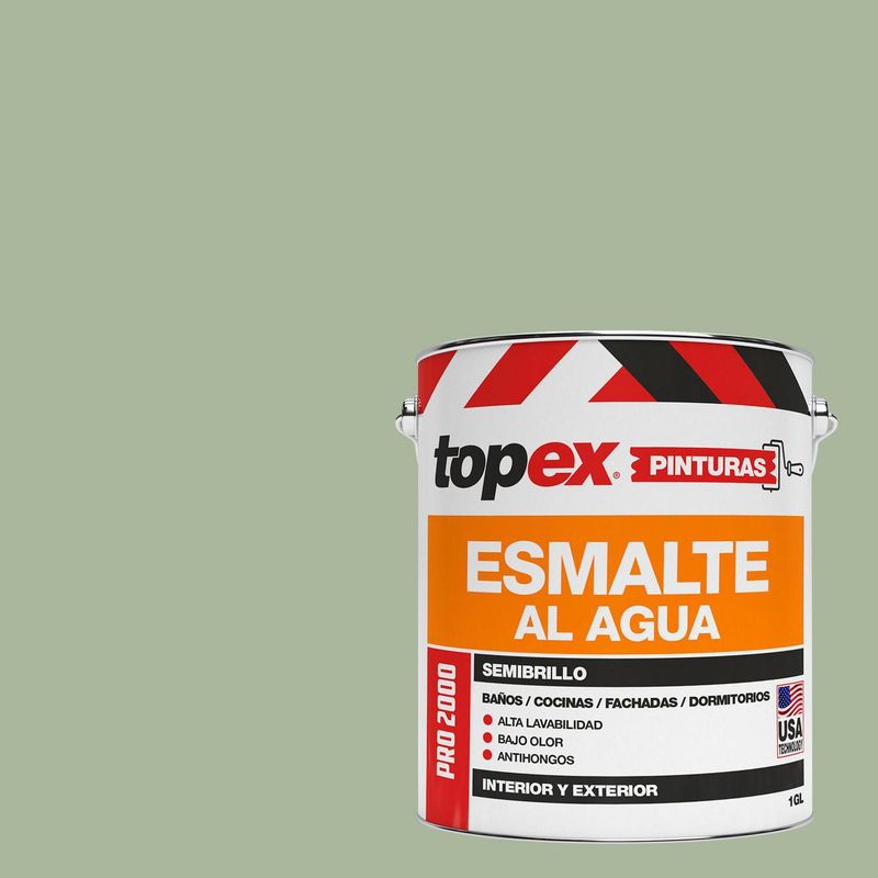 TOPEX - Esmalte al Agua Semibrillante 1 galón(es) Verde 