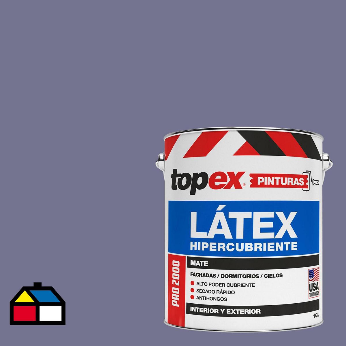 TOPEX - Pintura Acrílica Mate 1 galón(es) Morado Violeta