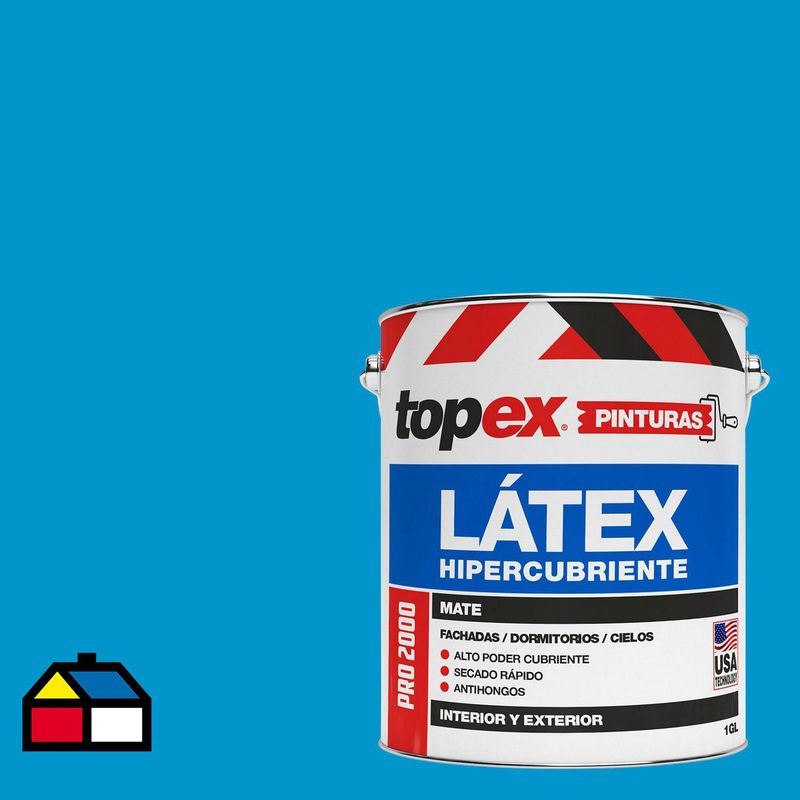 TOPEX - Pintura Acrílica Galón 1 galón(es) Mate Azul 