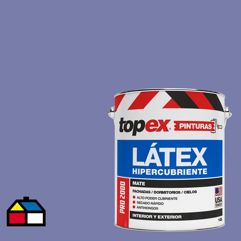 TOPEX - Pintura Acrílica Galón 1 galón(es) Mate Morado Violeta 