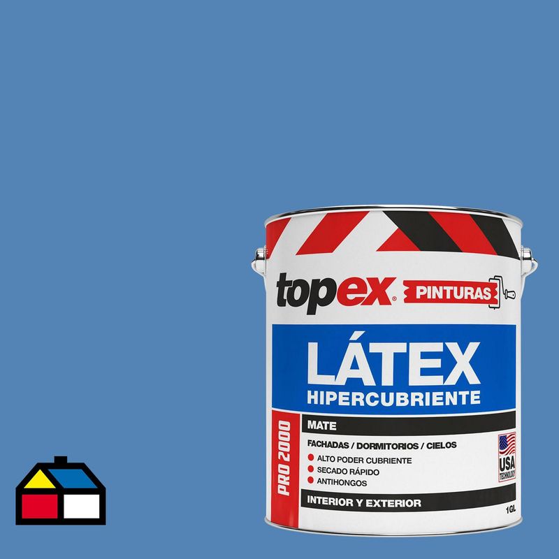 TOPEX - Pintura Acrílica Mate 1 galón(es) Azul