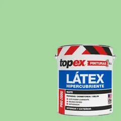 TOPEX - Pintura Látex Extracubriente Antihongos Mate 1 galón(es) Verde