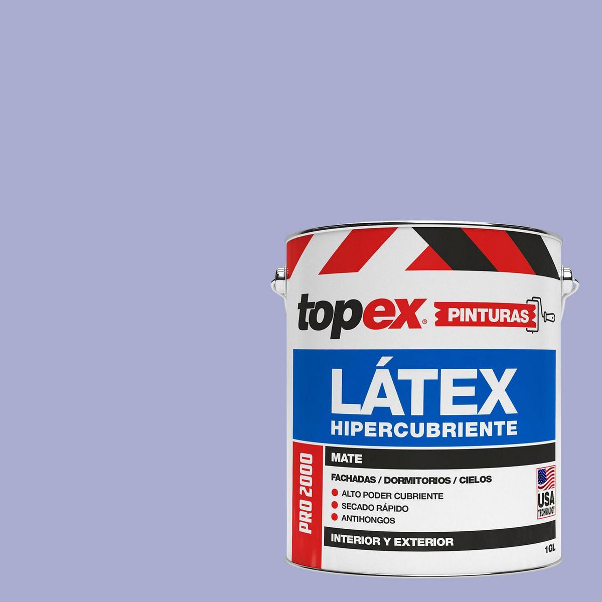 TOPEX - Pintura Látex Extracubriente Antihongos Mate 1 galón(es) Morado Violeta 