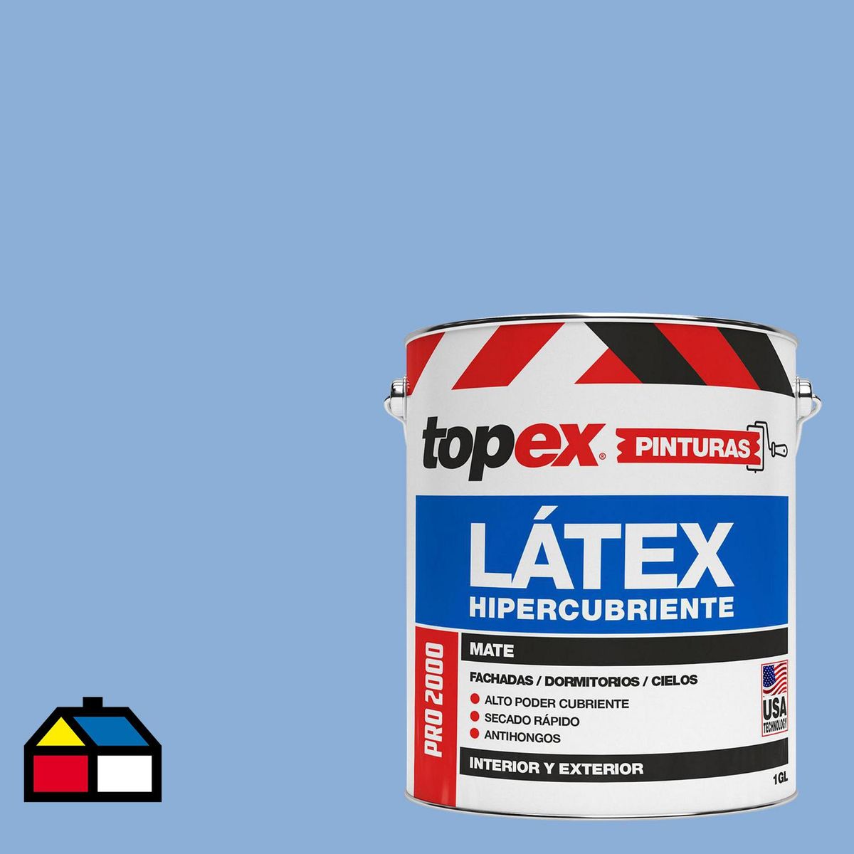 TOPEX - Pintura Acrílica 1 galón(es) Mate Celeste