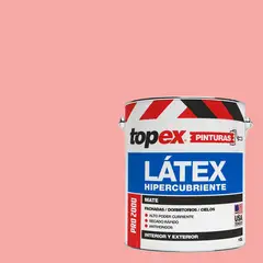 TOPEX - Pintura Látex Extracubriente Antihongos Mate 1 galón(es) Rosado