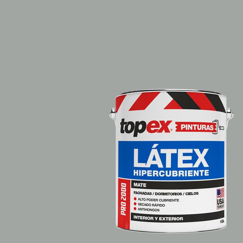 TOPEX - Pintura Acrílica Mate 1 galón(es) Gris