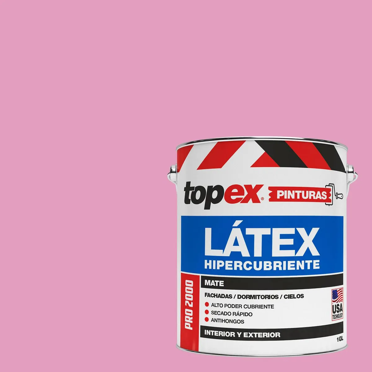 TOPEX - Pintura Acrílica Mate 1 galón(es) Rosado 