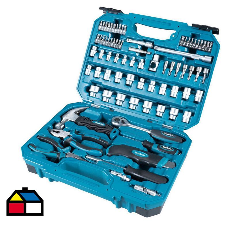 MAKITA - Maleta de 76 piezas de accesorios y herramientas manuales