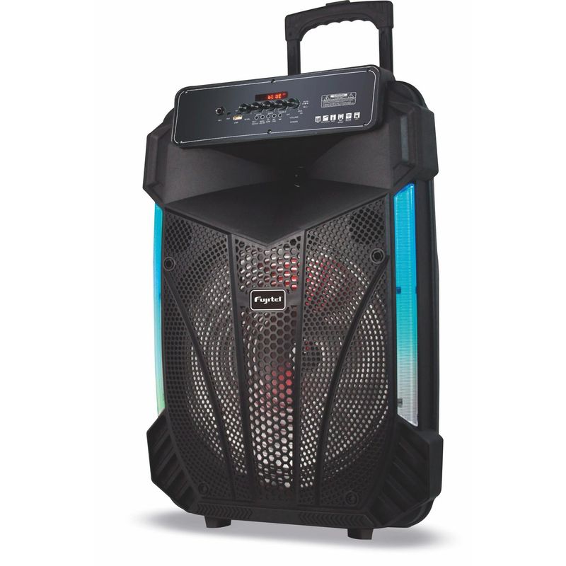FUJITEL - Parlante karaoke 15" BT/ Aux/ Usb/ Micro Sd/ Fm/ Tws