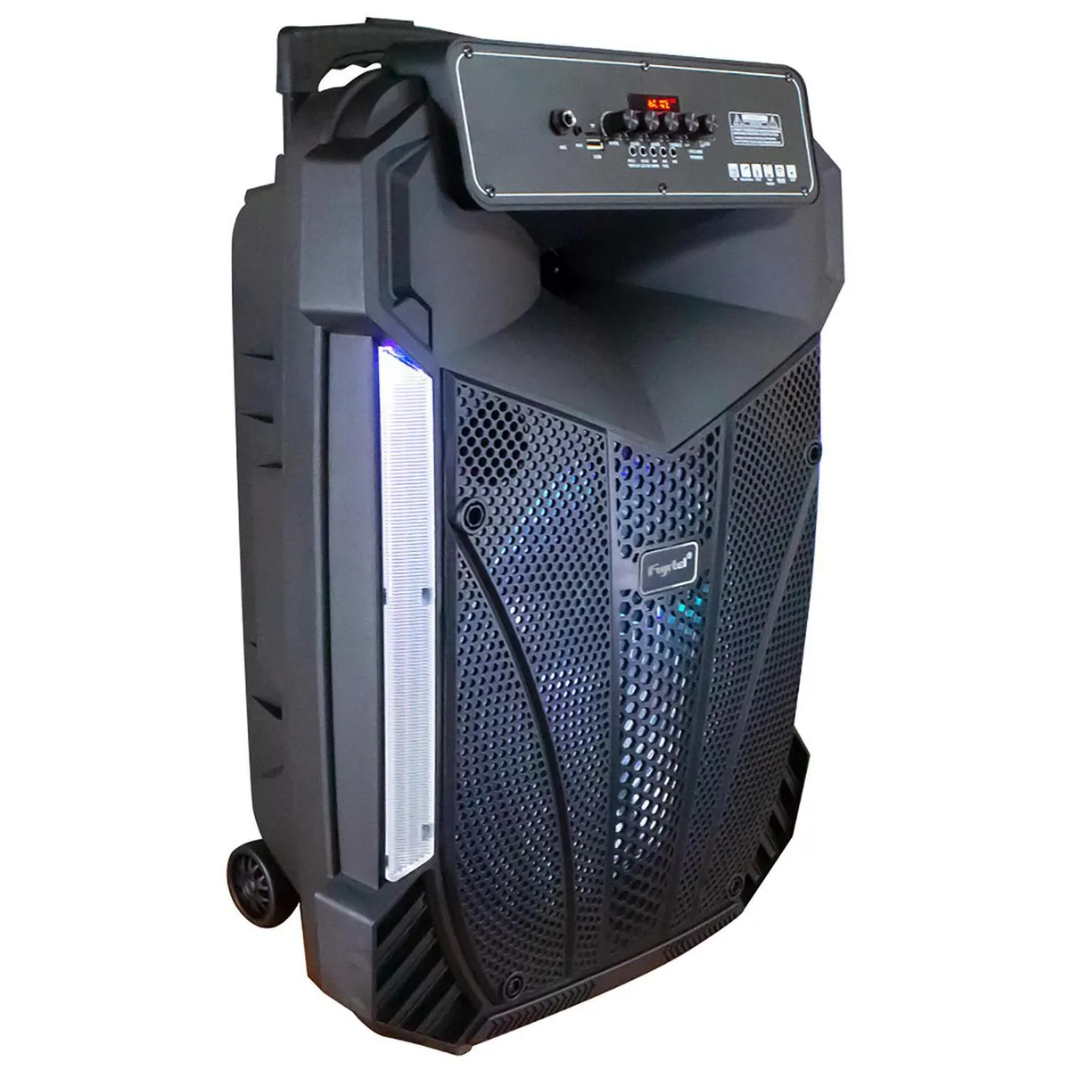 FUJITEL - Parlante karaoke 15" BT/ Aux/ Usb/ Micro Sd/ Fm/ Tws